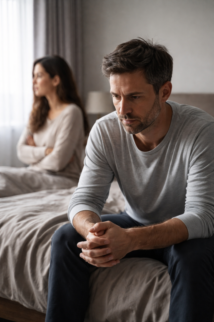 부부 관계에서 반복되는 갈등 속 침묵하는 사람의 심리